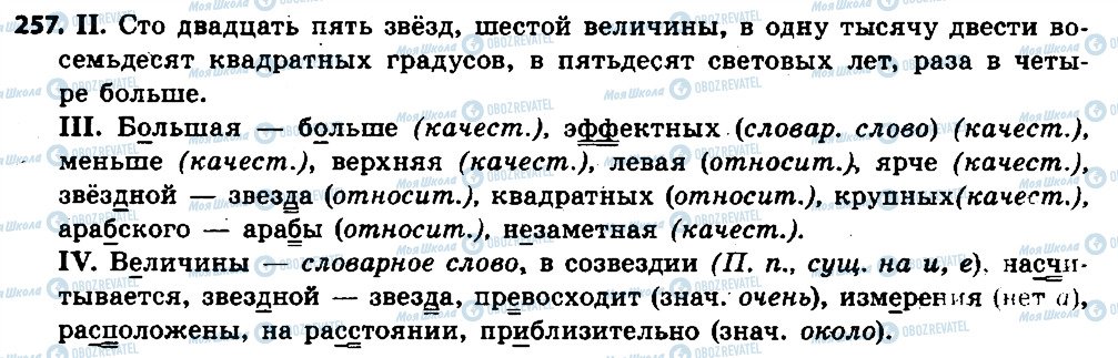 ГДЗ Російська мова 6 клас сторінка 257
