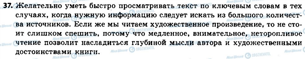 ГДЗ Російська мова 6 клас сторінка 37