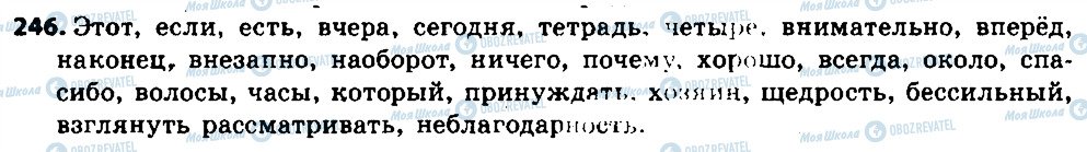 ГДЗ Російська мова 6 клас сторінка 246