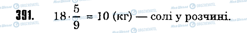 ГДЗ Математика 6 клас сторінка 391