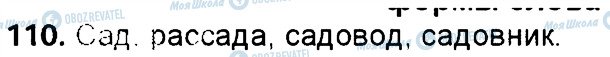 ГДЗ Російська мова 6 клас сторінка 110