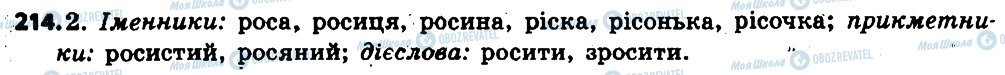 ГДЗ Українська мова 6 клас сторінка 214