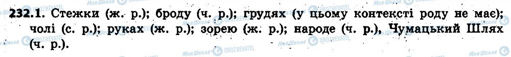 ГДЗ Українська мова 6 клас сторінка 232