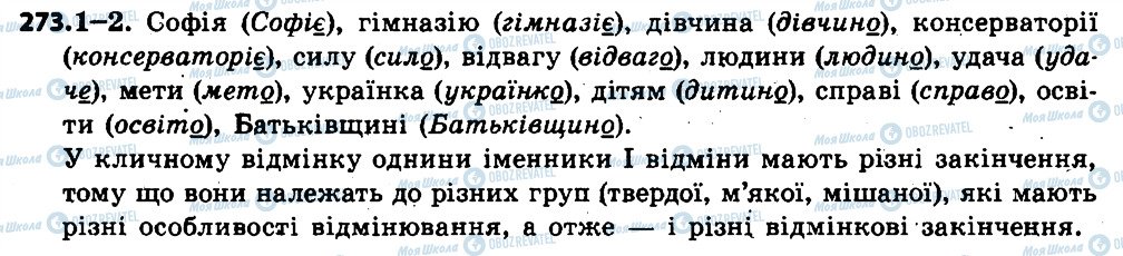 ГДЗ Українська мова 6 клас сторінка 273