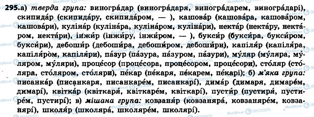 ГДЗ Українська мова 6 клас сторінка 295