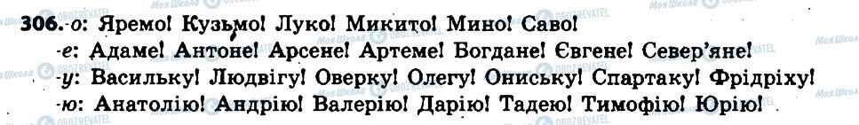 ГДЗ Українська мова 6 клас сторінка 306