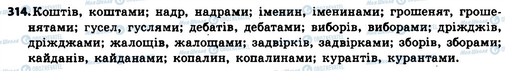 ГДЗ Українська мова 6 клас сторінка 314