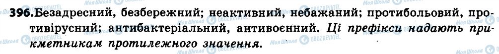ГДЗ Українська мова 6 клас сторінка 396