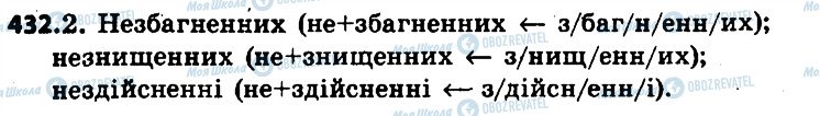 ГДЗ Укр мова 6 класс страница 432