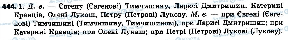 ГДЗ Українська мова 6 клас сторінка 444