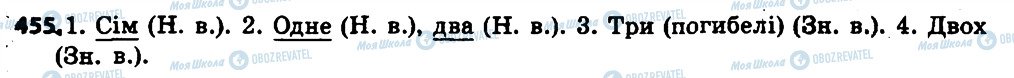 ГДЗ Українська мова 6 клас сторінка 455