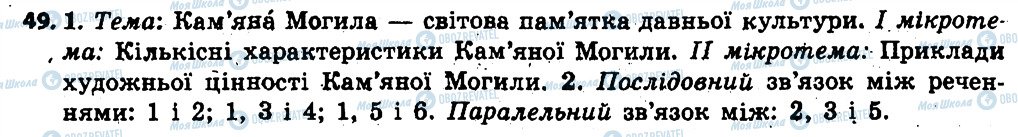 ГДЗ Українська мова 6 клас сторінка 49