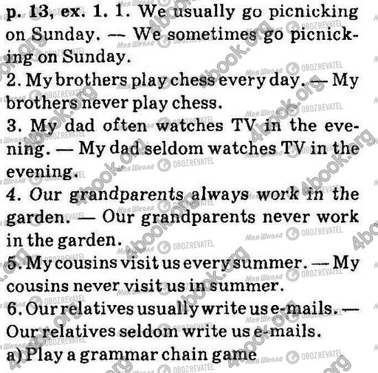 ГДЗ Английский язык 6 класс страница Стр13 Впр1