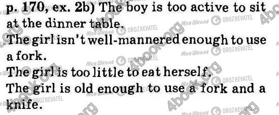 ГДЗ Англійська мова 6 клас сторінка Стр170 Впр2b