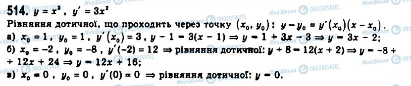 ГДЗ Алгебра 11 класс страница 514