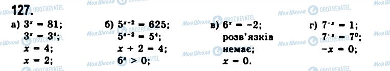 ГДЗ Алгебра 11 клас сторінка 127