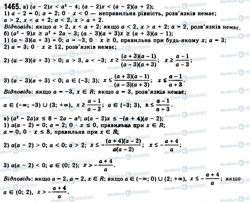ГДЗ Алгебра 11 клас сторінка 1465