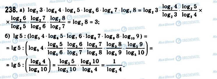 ГДЗ Алгебра 11 класс страница 238