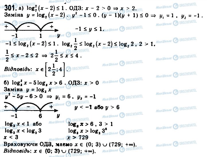 ГДЗ Алгебра 11 класс страница 301