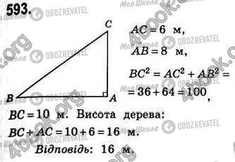 ГДЗ Геометрия 8 класс страница 593