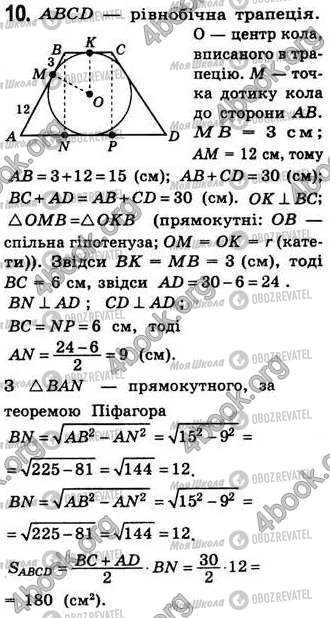 ГДЗ Геометрія 8 клас сторінка Стр.222 (10)