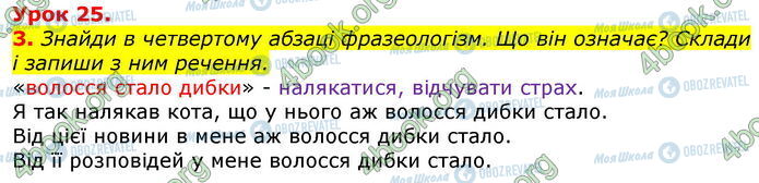 ГДЗ Укр мова 3 класс страница Ур.25 (3)