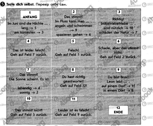 ГДЗ Німецька мова 6 клас сторінка стр107. впр5