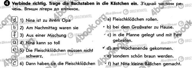 ГДЗ Німецька мова 6 клас сторінка стр67. впр4