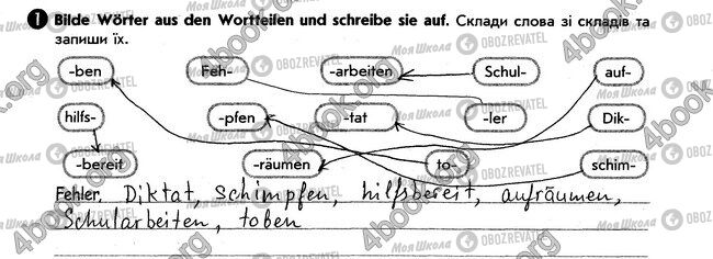 ГДЗ Німецька мова 6 клас сторінка стр45. впр1