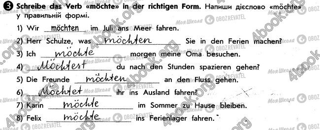ГДЗ Німецька мова 6 клас сторінка стр11. впр3