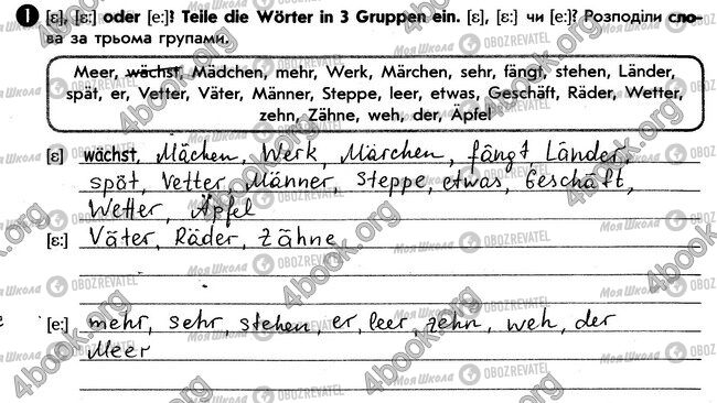 ГДЗ Німецька мова 6 клас сторінка стр12. впр1