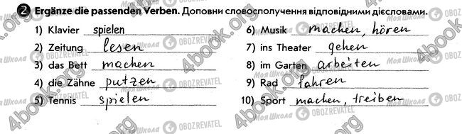 ГДЗ Німецька мова 6 клас сторінка стр57. впр2