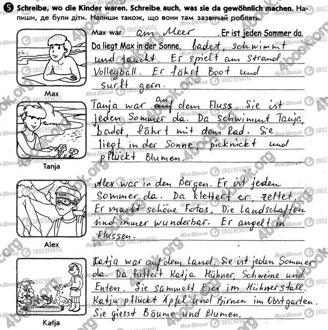 ГДЗ Німецька мова 6 клас сторінка стр13. впр5