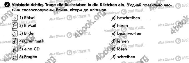 ГДЗ Німецька мова 6 клас сторінка стр49. впр2