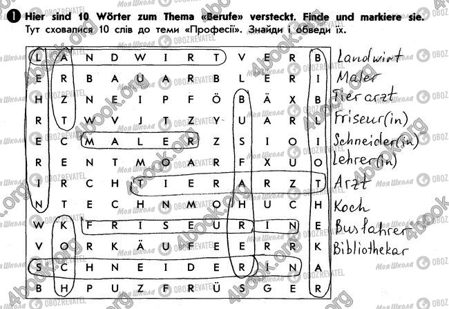 ГДЗ Німецька мова 6 клас сторінка стр27. впр1