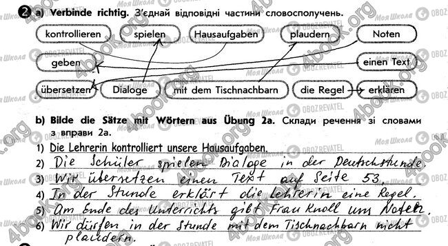 ГДЗ Німецька мова 6 клас сторінка стр34. впр2