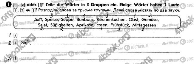 ГДЗ Немецкий язык 6 класс страница стр61. впр1