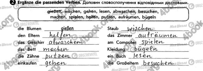 ГДЗ Німецька мова 6 клас сторінка стр59. впр2