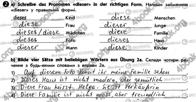 ГДЗ Німецька мова 6 клас сторінка стр19. впр2