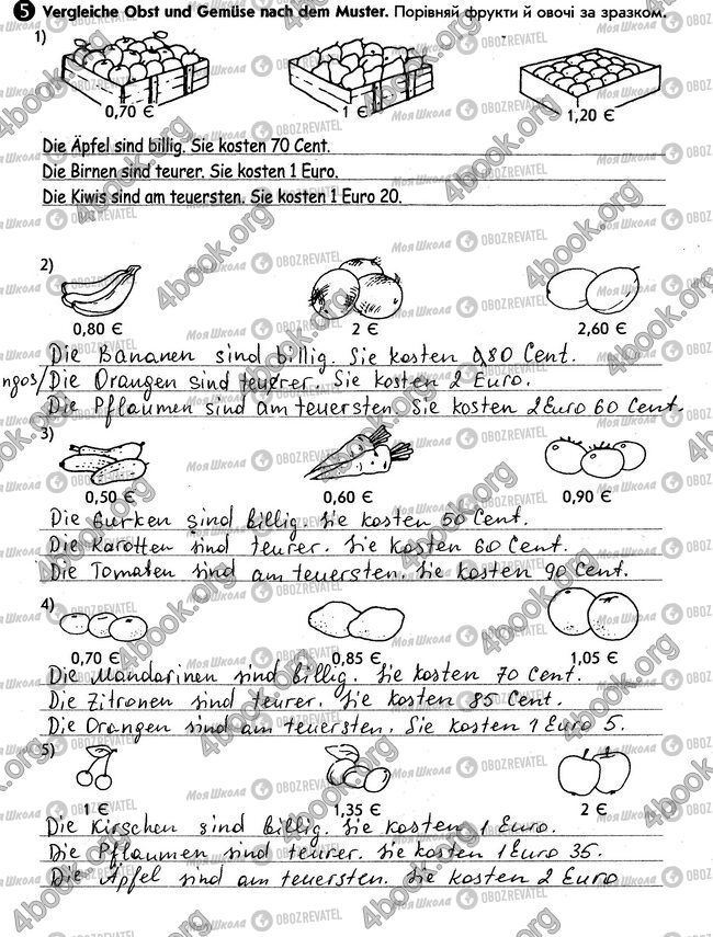 ГДЗ Німецька мова 6 клас сторінка стр63. впр5