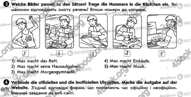 ГДЗ Німецька мова 6 клас сторінка стр53. впр3-4