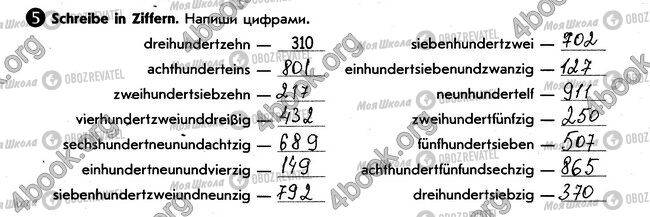 ГДЗ Німецька мова 6 клас сторінка стр66. впр5
