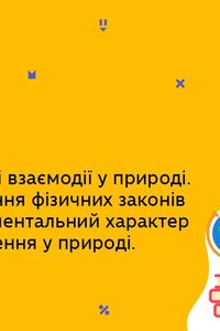 Онлайн урок 9 класс Физика. Фундаментальные взаимодействия в природе (Нед.8:ВТ)