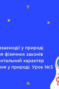 Онлайн урок 9 клас Фізика. Фундаментальні взаємодії в природі. Урок 3 (Тиж.9:ВТ)