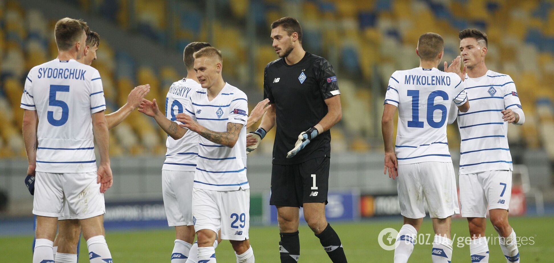 Гравці 'Динамо' радіють перемозі над 'Гентом'