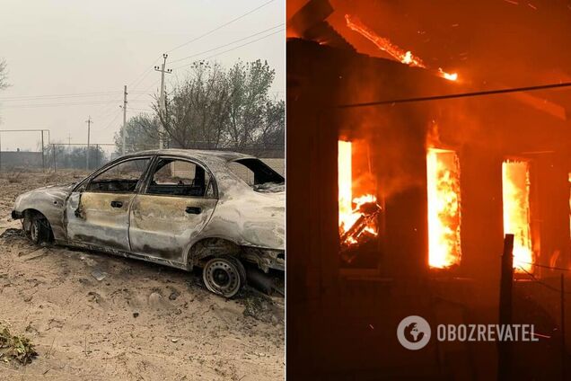 Наслідки пожеж у Луганській області