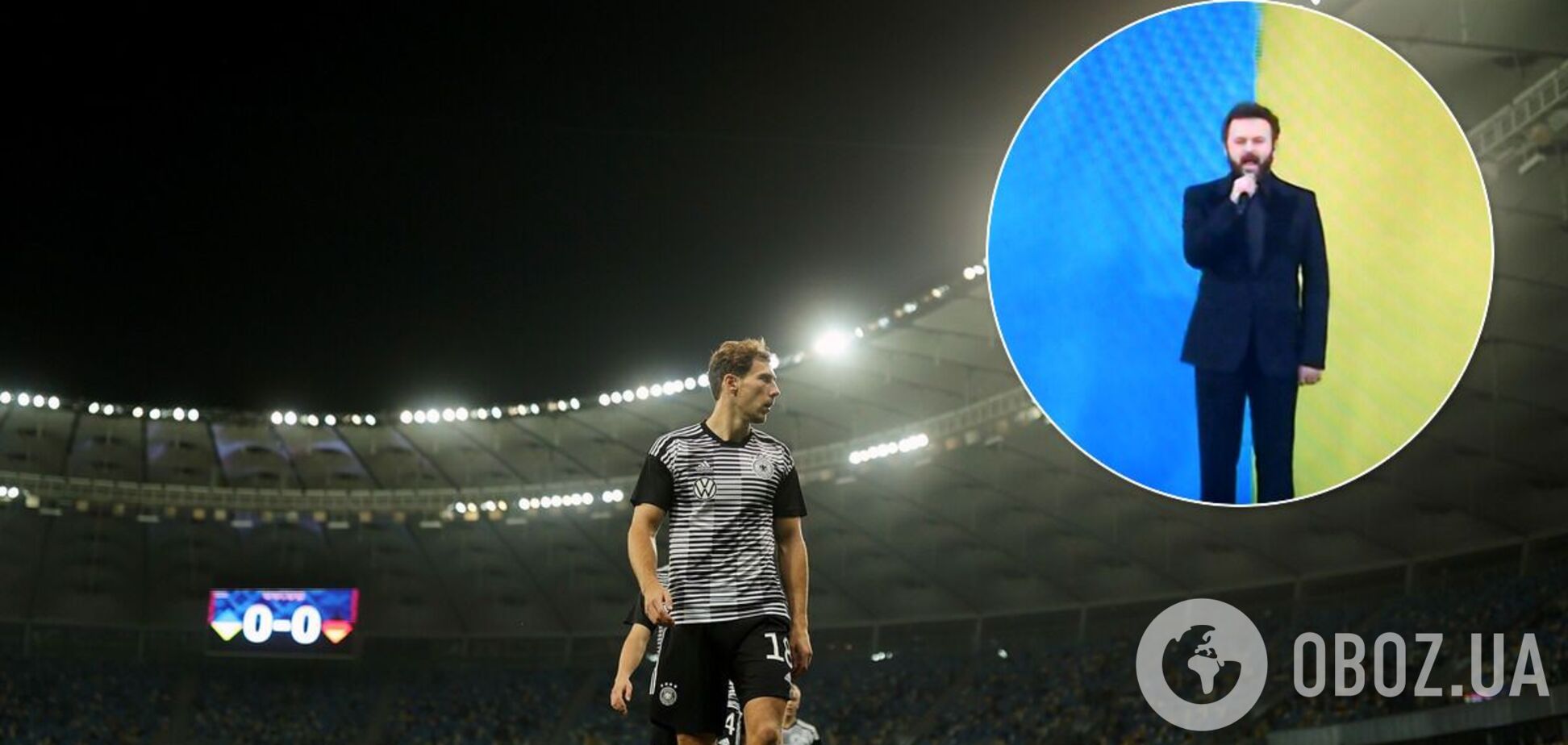 Дзидзьо фантастически исполнил гимн Украины перед матчем с Германией. Видео