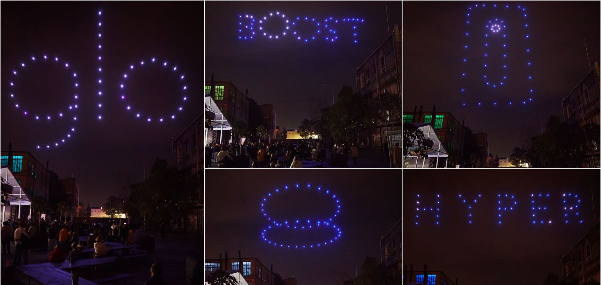 В Киеве устроили невероятное световое шоу с 60 беспилотников. Фото