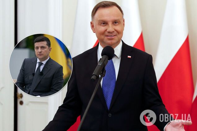 Зеленский встретился с президентом Польши Дудой