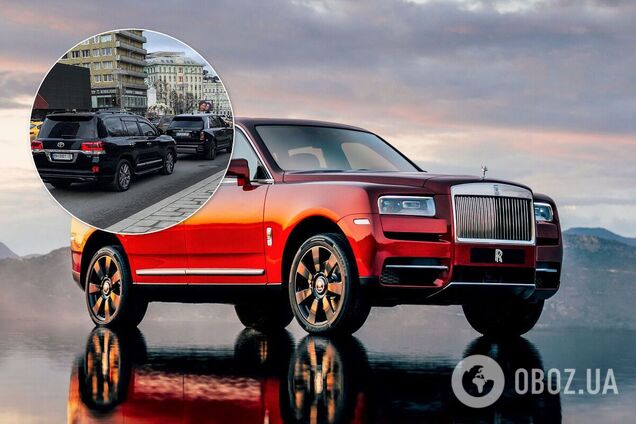 В Москве засняли кортеж эффектных авто на украинских номерах